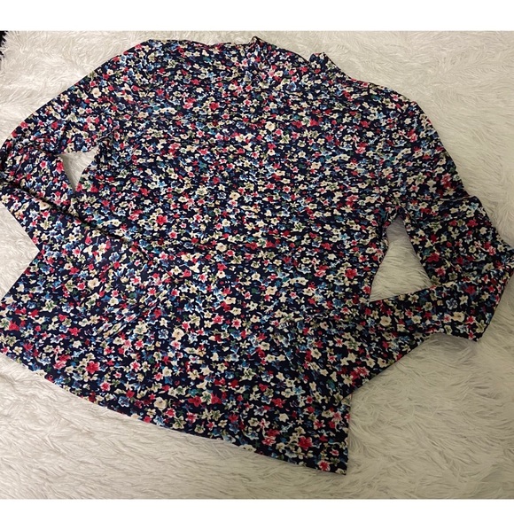 Floral Flower Romantic Long Sleeve Shirt Top - Picture 3 of 13